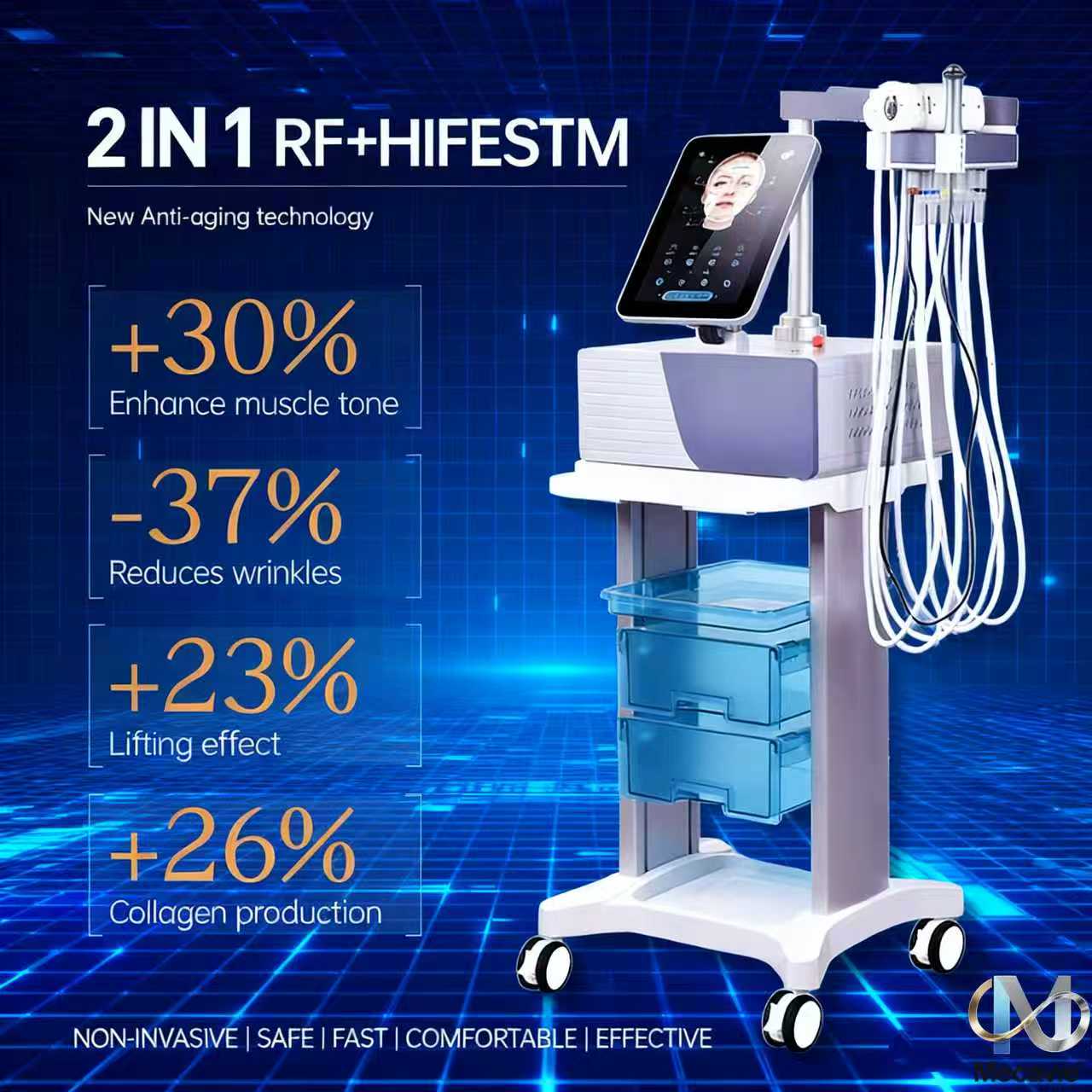 Industrial Laser Hair Removal Machine - Professional Ems Rf Peface Body Wrinkle