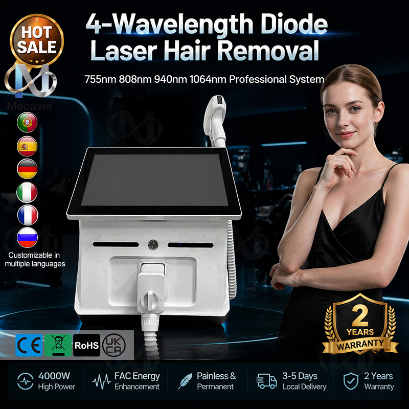 2026 Professional 4 Waves Port - Industrial Laser Hair Removal Machine ulasan dan harga