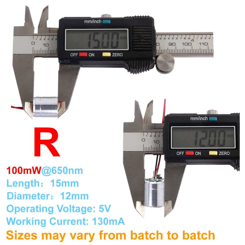 Φ12x15mm DC 5V Red-100mW Green - Industrial Laser Module ulasan dan harga