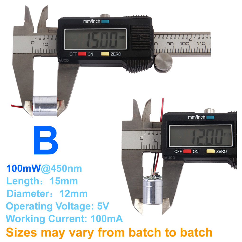 Φ12x15mm DC 5V Red-100mW Green - Industrial Laser Module ulasan dan harga
