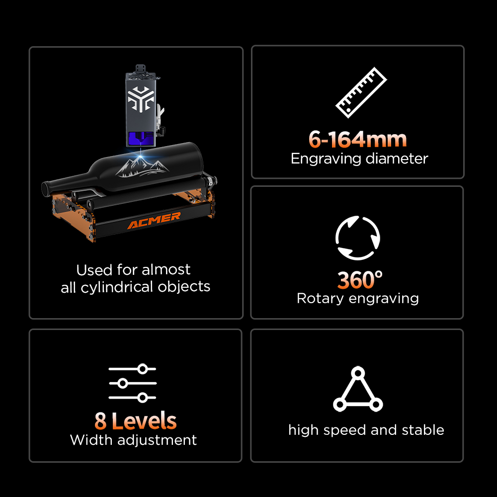 ACMER M3 Laser Rotary Roller 3 - Industrial Laser Cutter ulasan dan harga
