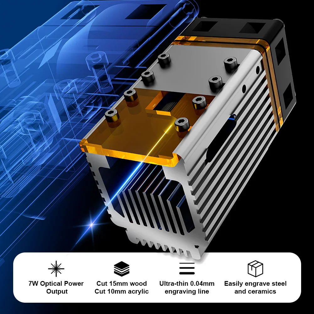 NEJE 7W Diode Laser Engraver C - Laser Beam Expander ulasan dan harga