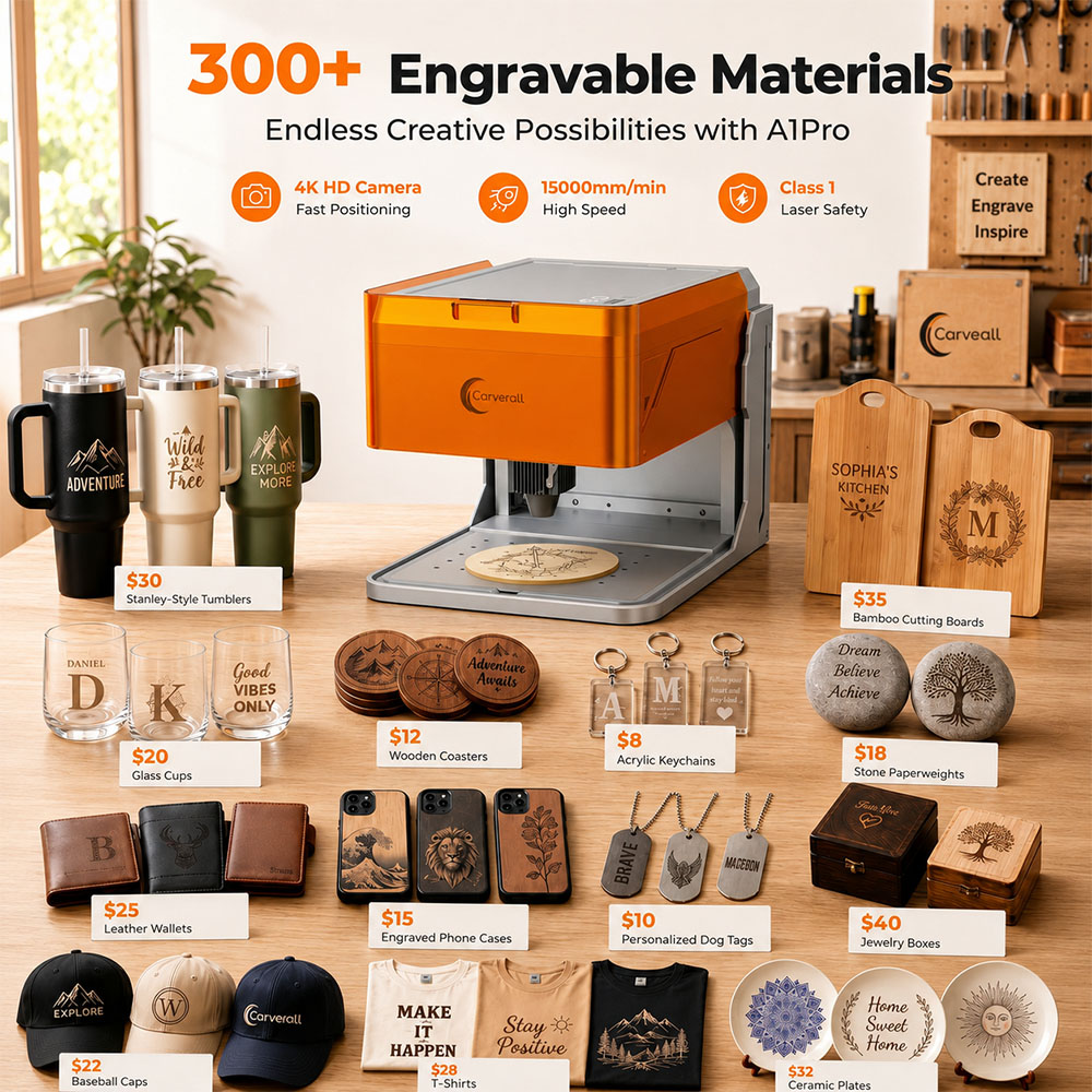 Carverall A1PRO 10W Laser Engr - Industrial Handheld Laser Engraver ulasan dan harga