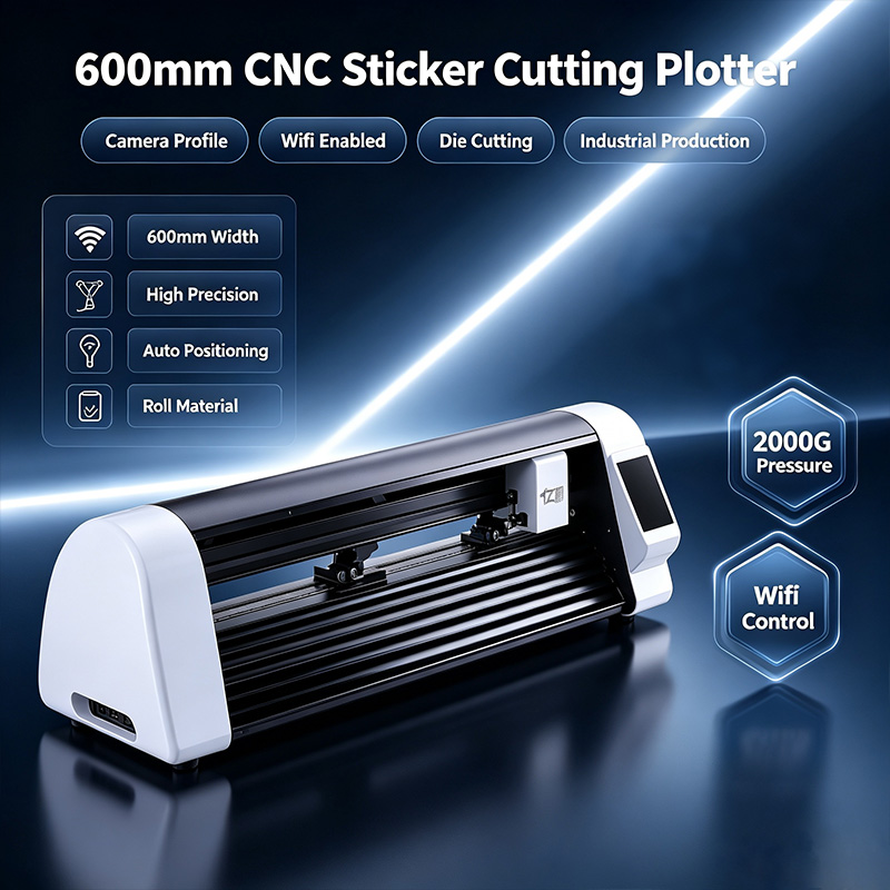 600mm CNC Laser Sticker Cuttin - Industrial Laser Cutter ulasan dan harga